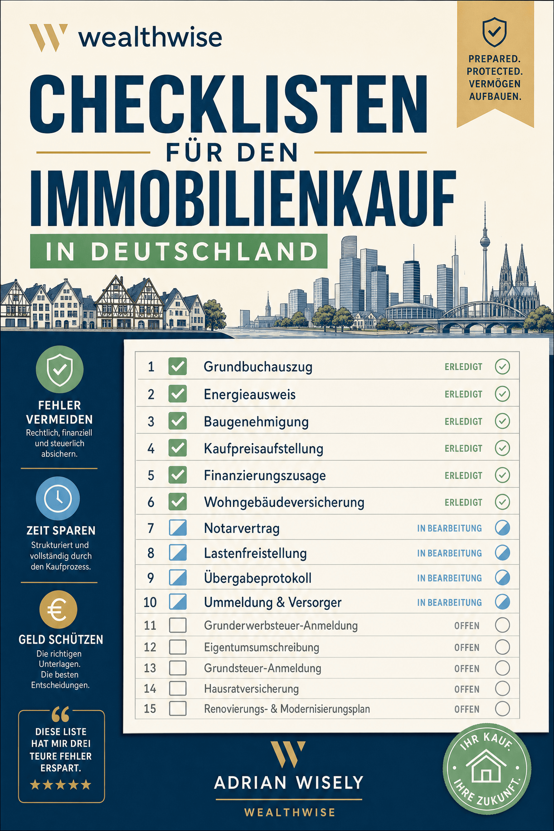Checklisten fur den Immobilienkauf in Deutschland
