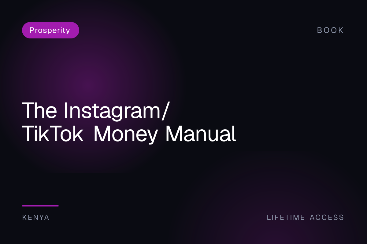 The Instagram/TikTok Money Manual