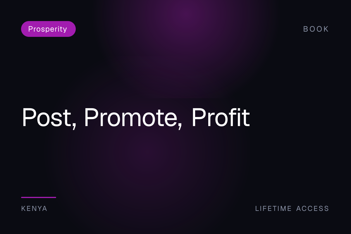 Post, Promote, Profit