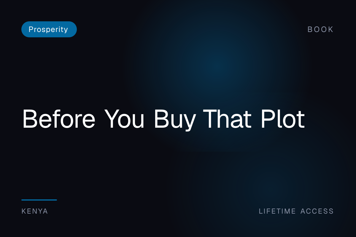 Before You Buy That Plot