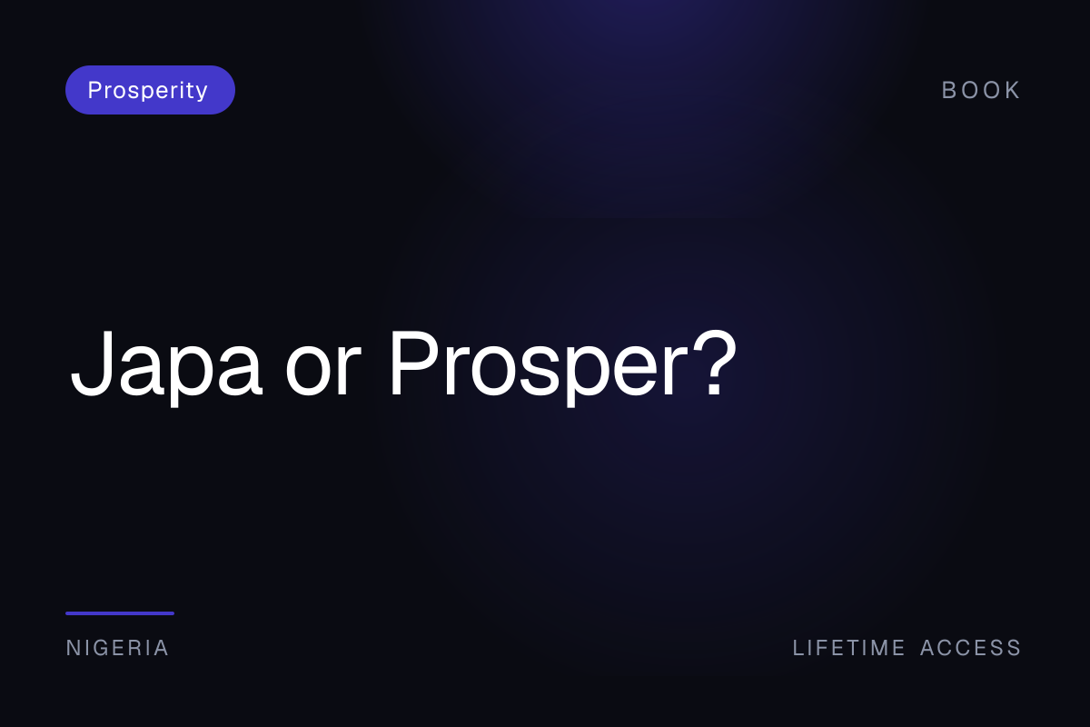 Japa or Prosper?