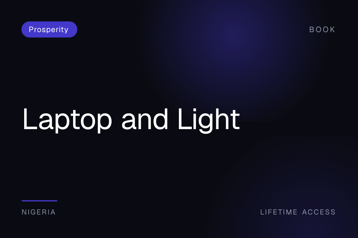 Laptop and Light