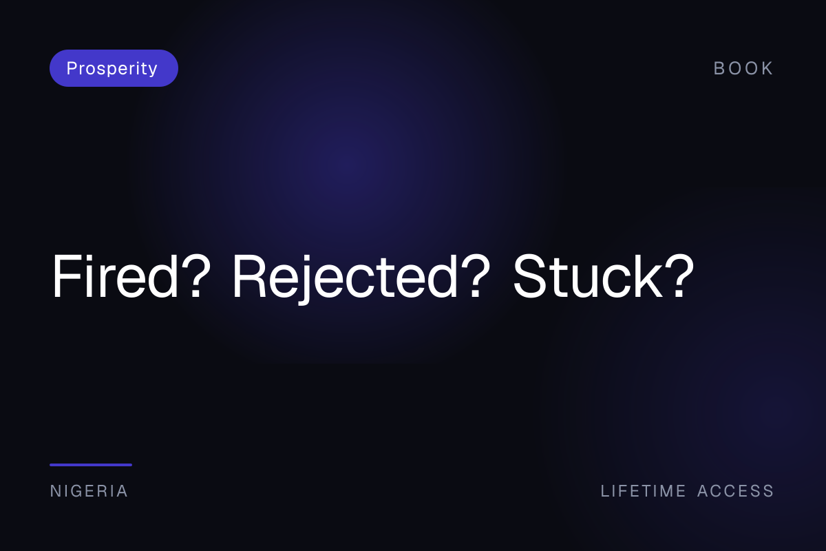 Fired? Rejected? Stuck?