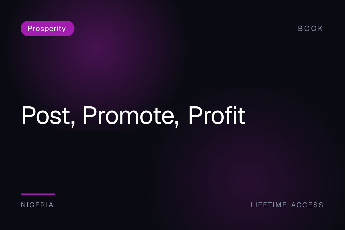 Post, Promote, Profit