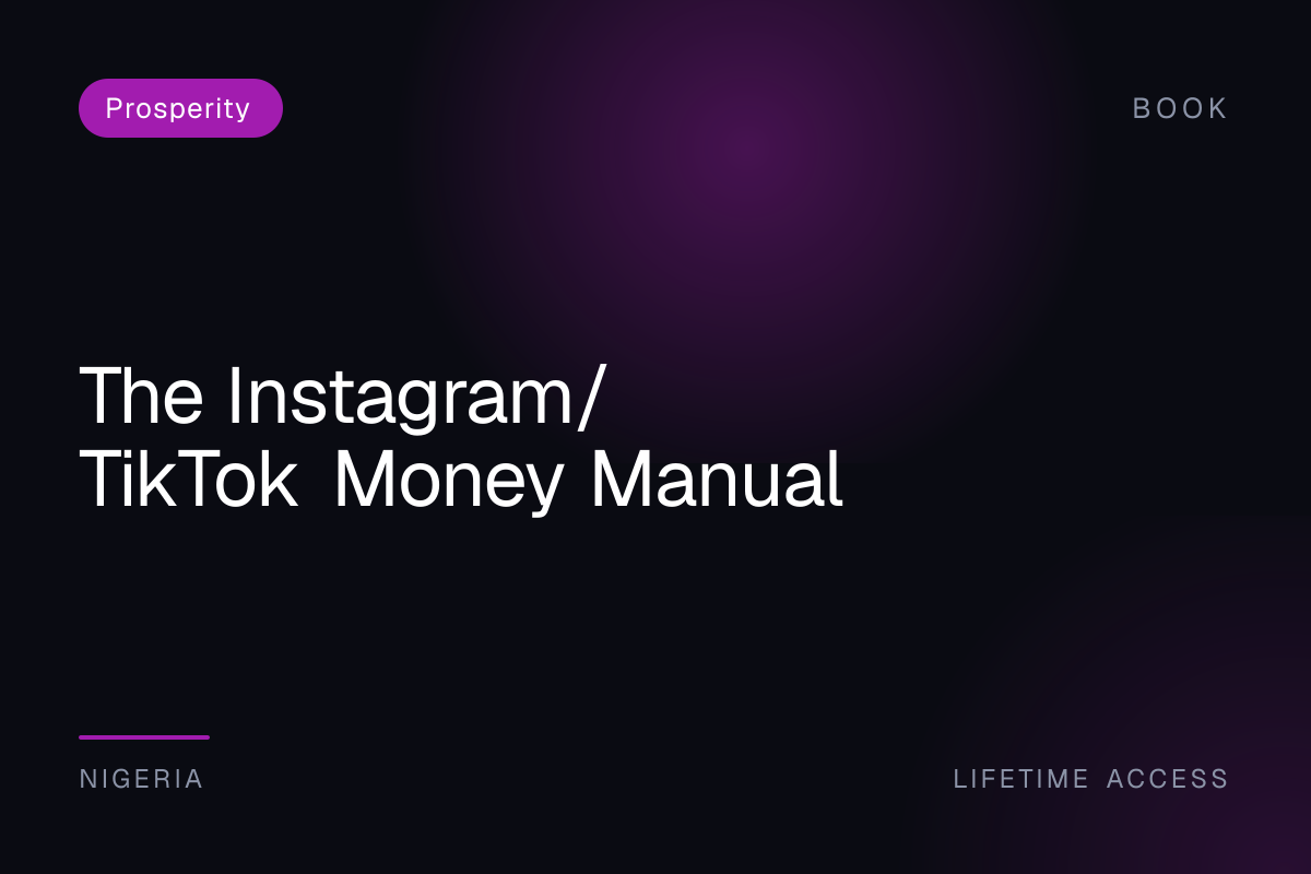 The Instagram/TikTok Money Manual