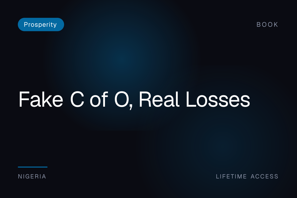 Fake C of O, Real Losses