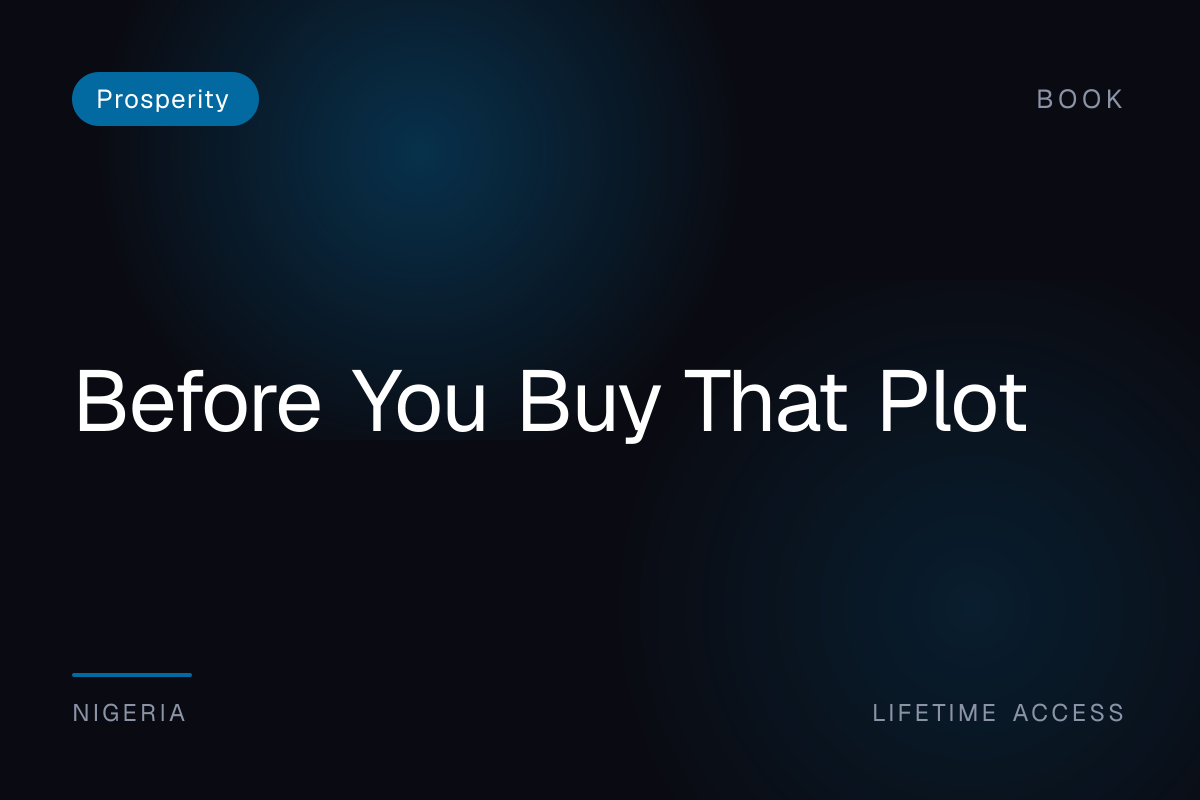 Before You Buy That Plot
