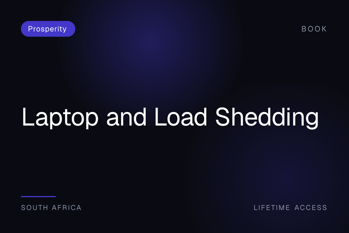 Laptop and Load Shedding
