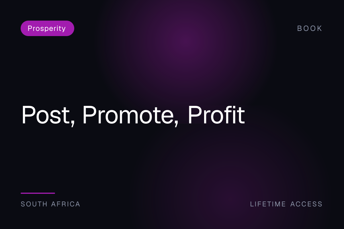 Post, Promote, Profit